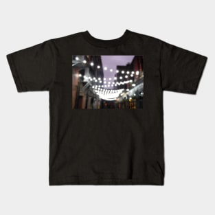 Scottish Photography Series (Vectorized) - Glasgow City Lights Kids T-Shirt